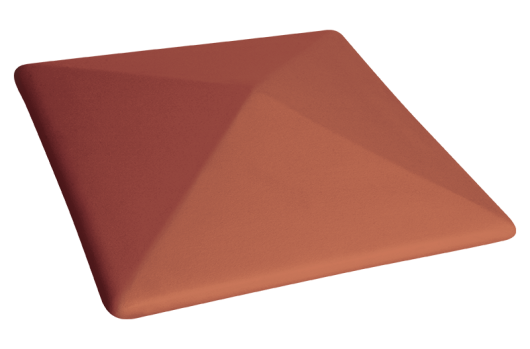 картинка Клинкерный колпак KING KLINKER 445x445x90мм Рубиновый красный (01)